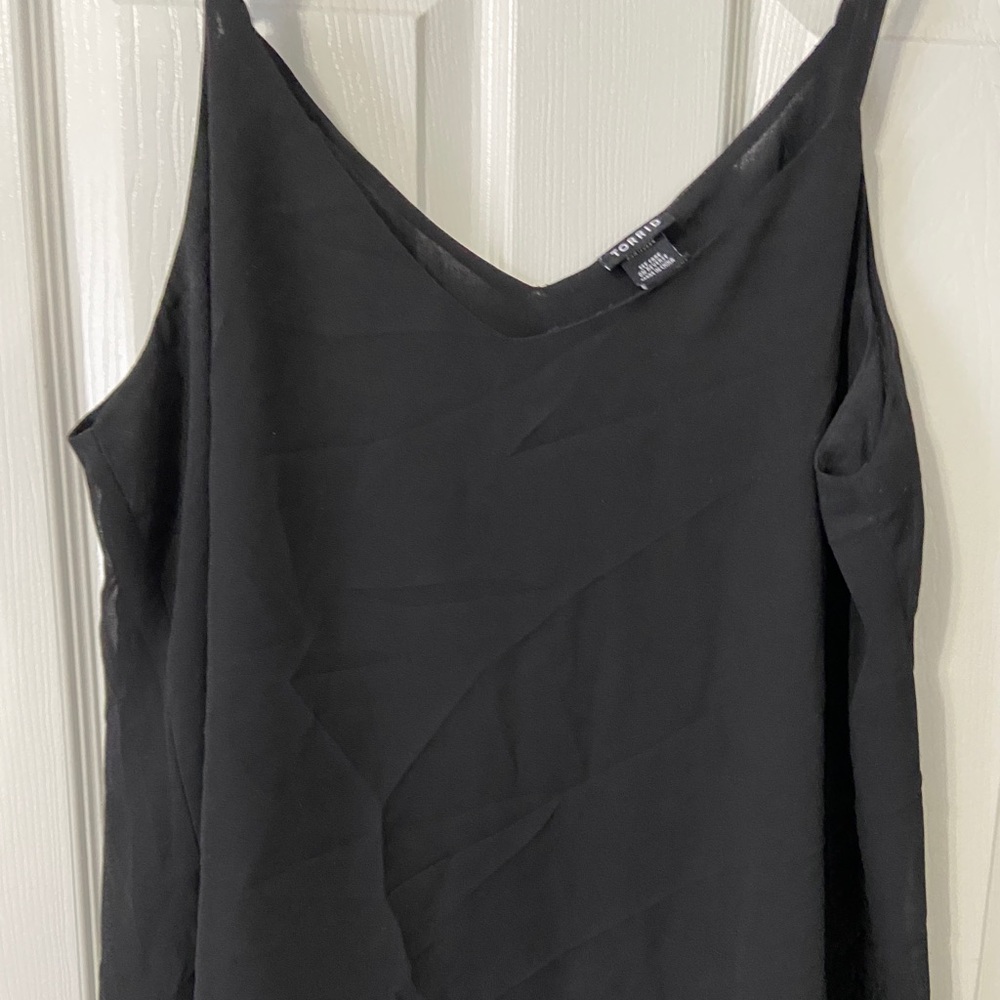 Black torrid size 2 flowy tank top